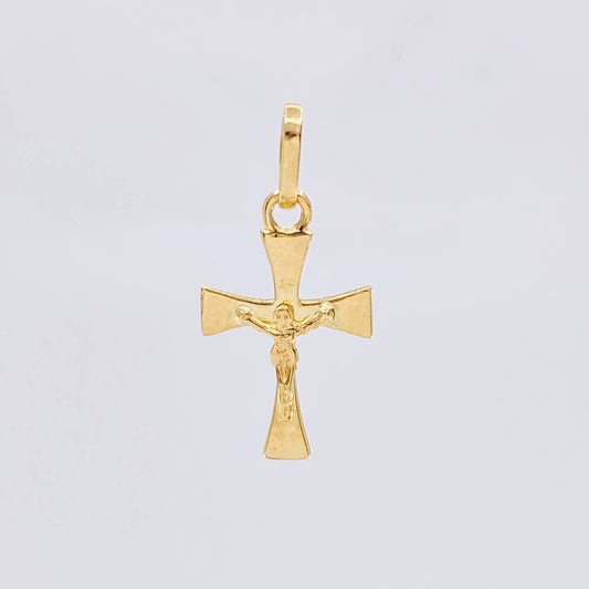 Dije Cruz Cristo 0.85 g / 3/4 in Oro Amarillo 18K
