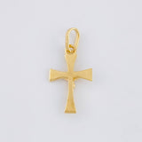 Pendant Cross Christ 0.8 g / 3/4 in Yellow Gold 18K