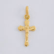 Dije Cruz Cristo 0.85 g / 3/4 in Oro Amarillo 18K