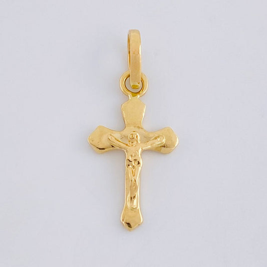 Dije Cruz Cristo 0.85 g / 3/4 in Oro Amarillo 18K