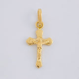 Dije Cruz Cristo 0.85 g / 3/4 in Oro Amarillo 18K