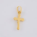 Dije Cruz Cristo 0.85 g / 3/4 in Oro Amarillo 18K