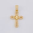 Dije Cruz Trebol 1.3g / 1 in Oro Amarillo 18K