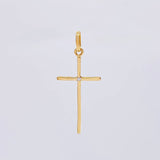 Dije Cruz 0.7 g / 1 1/4 in Oro Amarillo 18K