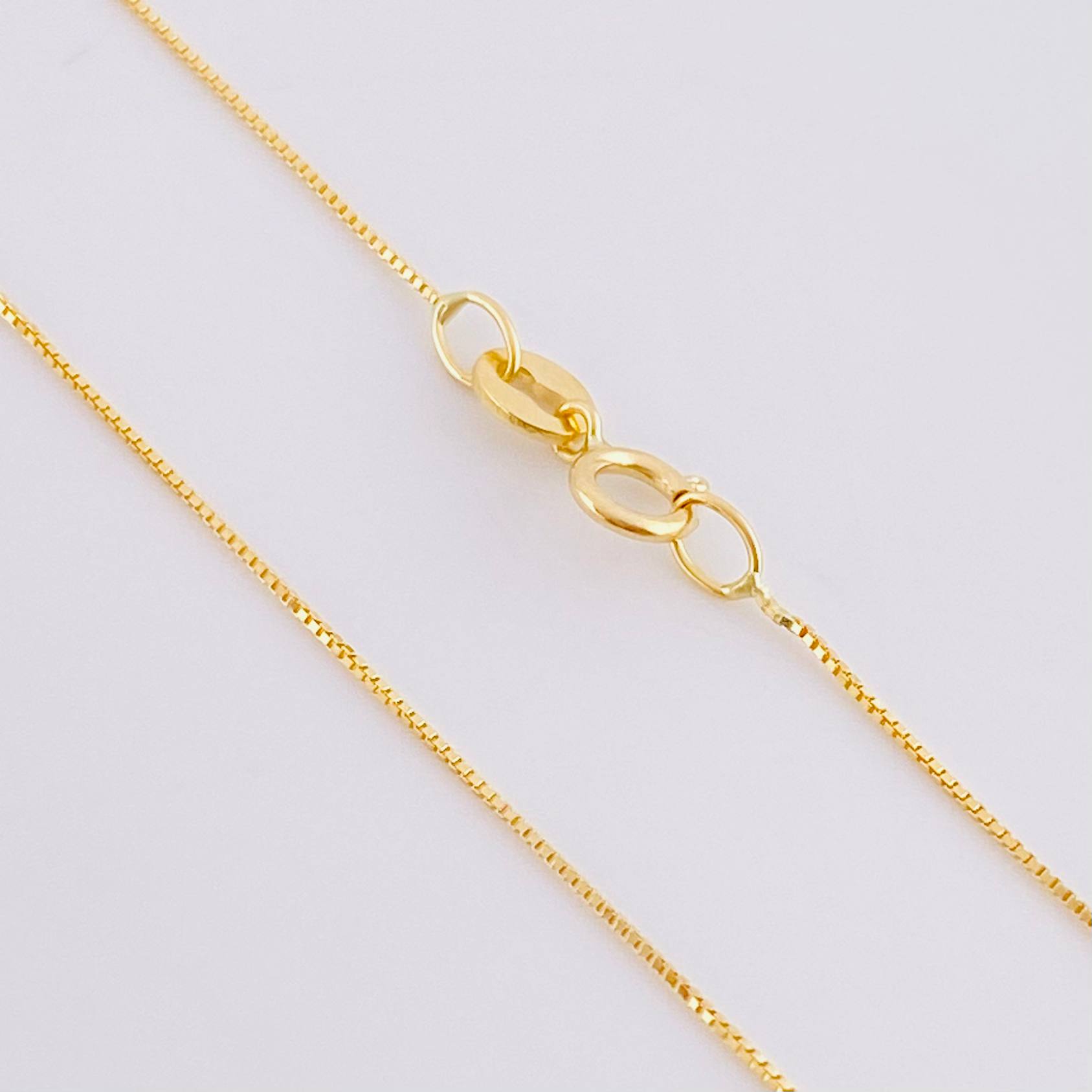 Set Cadena Veneciana + Dije Cruz / 1.35 g / 19 3/4 in Oro Amarillo 18K