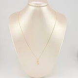 Venetian Chain Set + Bear Pendant Hand Up / 1.45 g / 19 3/4 in 18K Yellow Gold