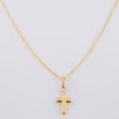 Set Cadena Veneciana + Dije Cruz / 1.35 g / 19 3/4 in Oro Amarillo 18K