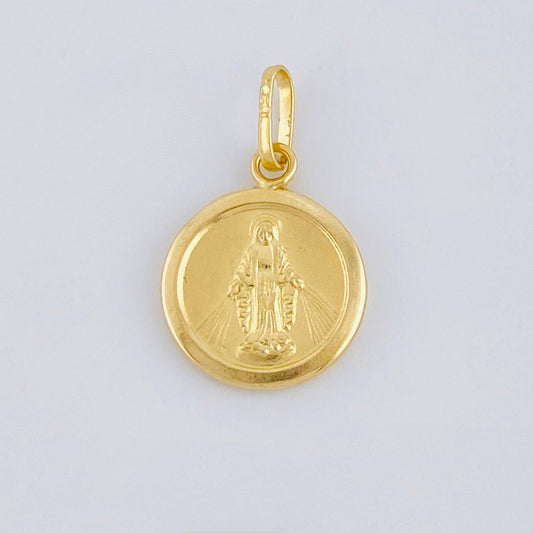 Dije Virgen De La Milagrosa 0.55 g / 3/4 in Oro Amarillo 18K
