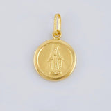 Pendant Virgin of the Miraculous 0.55 g / 3/4 in Yellow Gold 18K