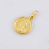 Pendant Virgin of the Miraculous 0.55 g / 3/4 in Yellow Gold 18K