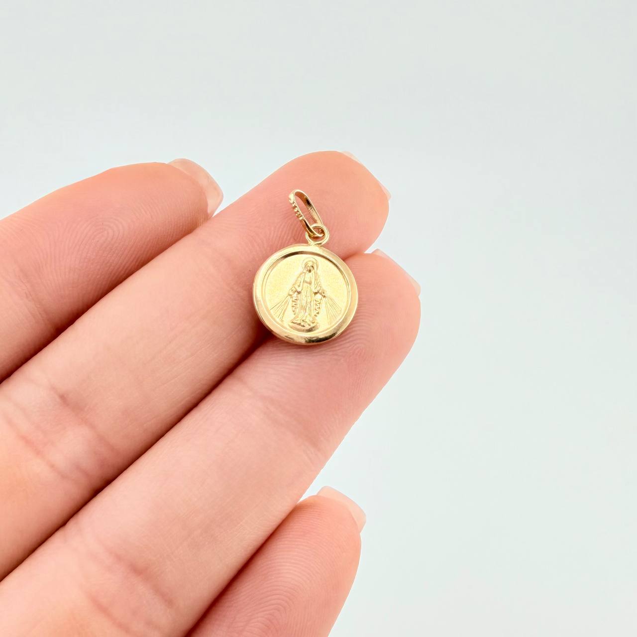 Pendant Virgin of the Miraculous 0.55 g / 3/4 in Yellow Gold 18K