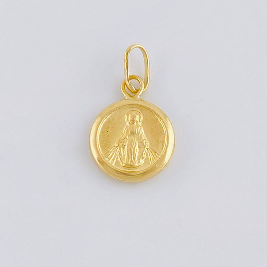 Dije Virgen De La Milagrosa 0.4 g / 1/2 in Oro Amarillo 18K