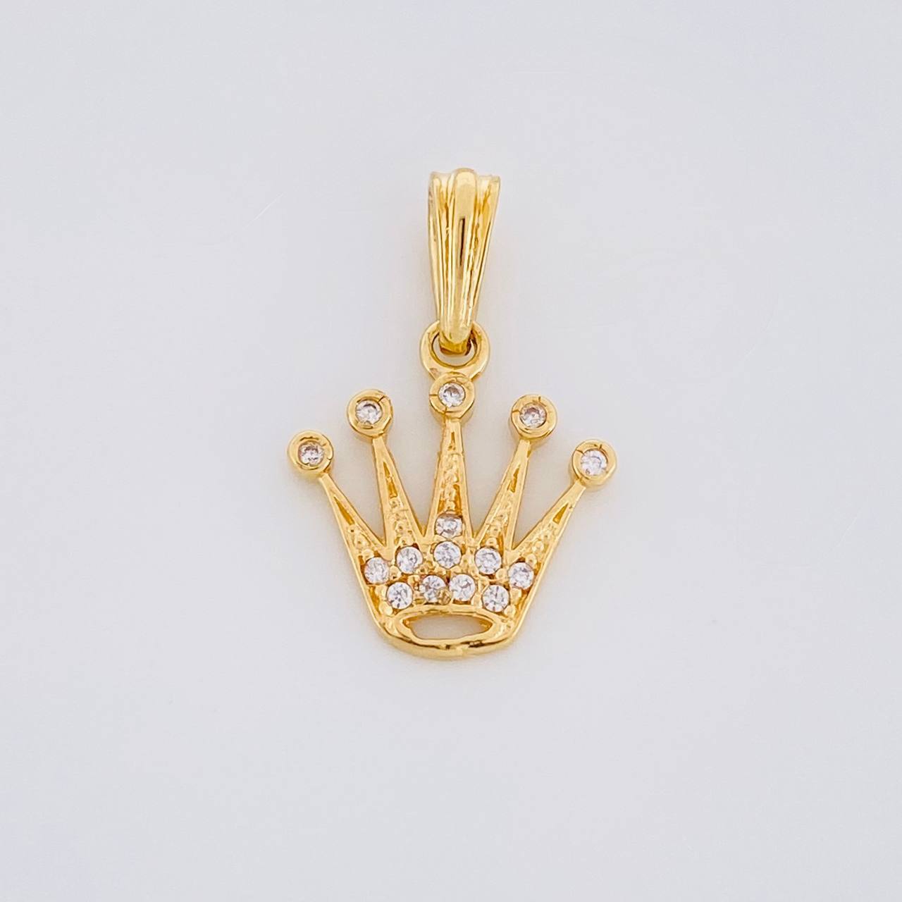 Pendant Crown 1.1g / 3/4 in 18K Yellow Gold