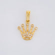 Pendant Crown 1.1g / 3/4 in 18K Yellow Gold