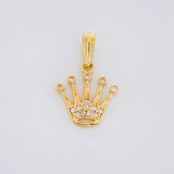 Pendant Crown 1.1g / 3/4 in 18K Yellow Gold