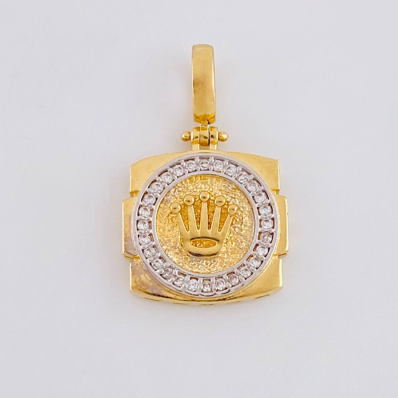 Pendant Crown 2.8g / 1 in Two-Tone Yellow White Gold 18K