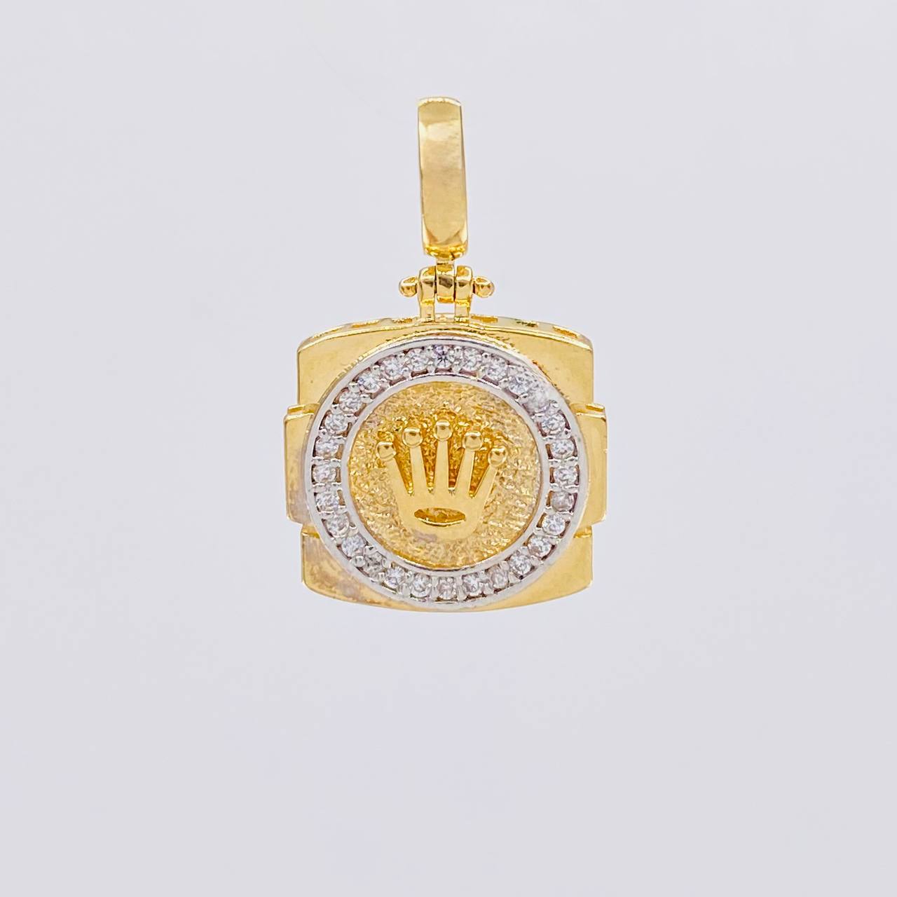 Pendant Crown 2.8g / 1 in Two-Tone Yellow White Gold 18K