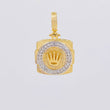 Pendant Crown 2.8g / 1 in Two-Tone Yellow White Gold 18K
