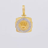 Pendant Crown 2.8g / 1 in Two-Tone Yellow White Gold 18K