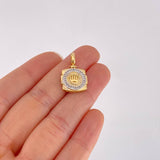 Pendant Crown 2.8g / 1 in Two-Tone Yellow White Gold 18K