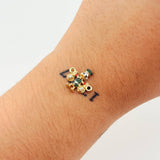 Herraje Pato Bolsa Dinero 1.5gr / 3/4 in / Dos Oros Amarillo Blanco 18K ©