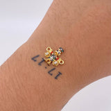 Herraje Pato Bolsa Dinero 1.45gr / 3/4 in / Dos Oros Amarillo Blanco 18K ©