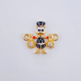 Herraje Pato Bolsa Dinero 1.45gr / 3/4 in / Dos Oros Amarillo Blanco 18K ©