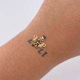 Herraje Pato Bolsa Dinero 1.45gr / 3/4 in / Dos Oros Amarillo Blanco 18K ©