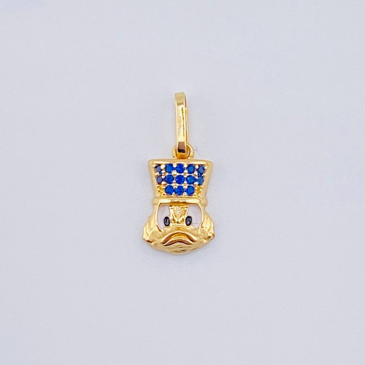 Duck Face Pendant 1.1gr / 3/4 in / Yellow Gold 18K