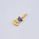 Duck Face Pendant 1.1gr / 3/4 in / Yellow Gold 18K