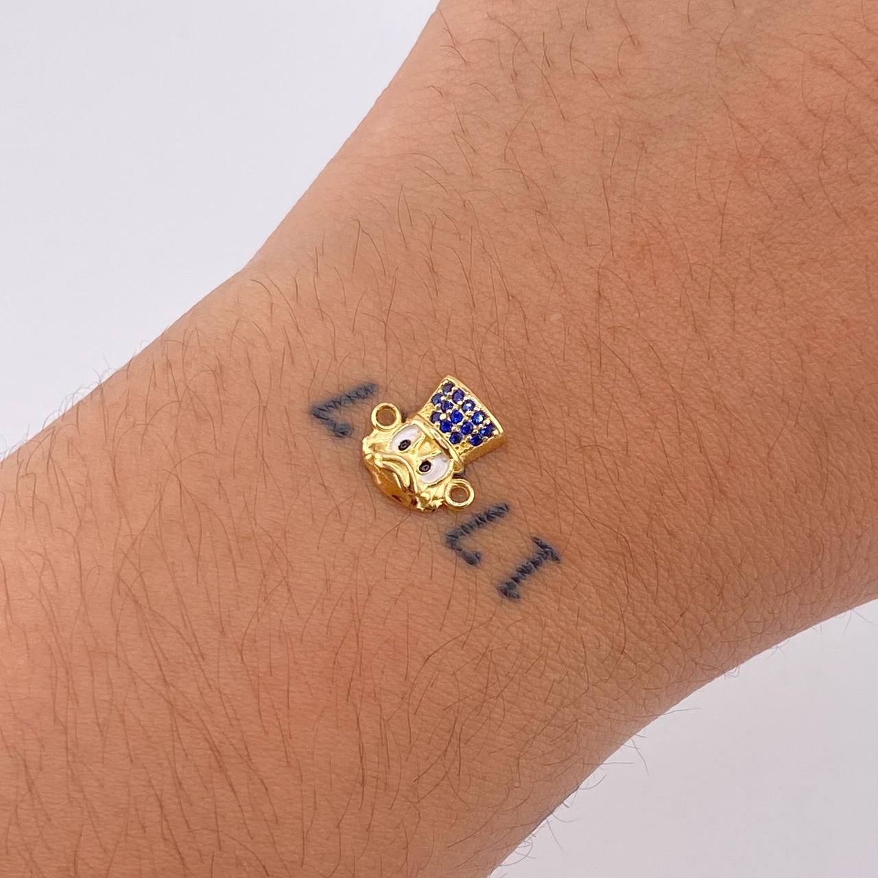 Herraje Cara Pato 1.05gr / 1/2 in / Oro Amarillo 18K