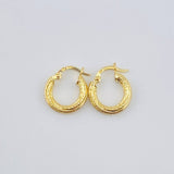 Candongas Carly 0.9 g / 1/2 in Oro Amarillo 18K