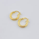 Candongas Carly 0.9 g / 1/2 in Oro Amarillo 18K