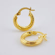 Candongas Carly 0.9 g / 1/2 in Oro Amarillo 18K