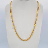 Cadena Cubana 11.4gr / 60cm / 3.6mm Oro Amarillo +0 18K $
