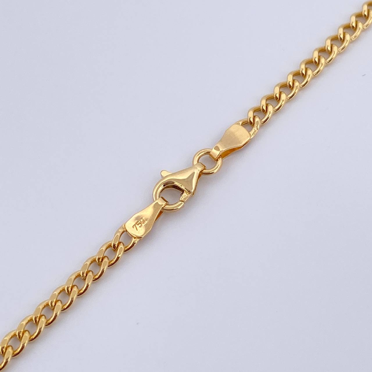 Cuban Links 7.65gr / 23.6in / 2.7mm 18K Gold +0$