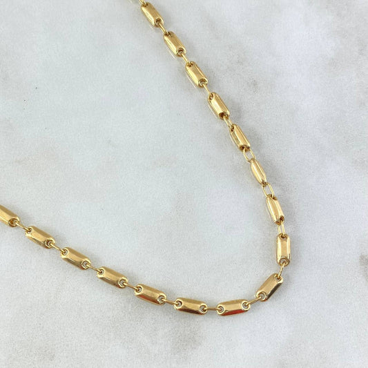 Rustic Chain Adige 9.35gr / 65cm / 3mm Polished 18K Yellow Gold