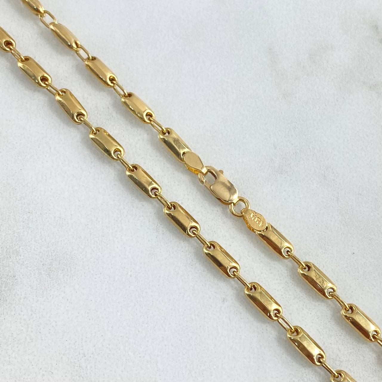 Rustic Chain Adige 9.35gr / 65cm / 3mm Polished 18K Yellow Gold