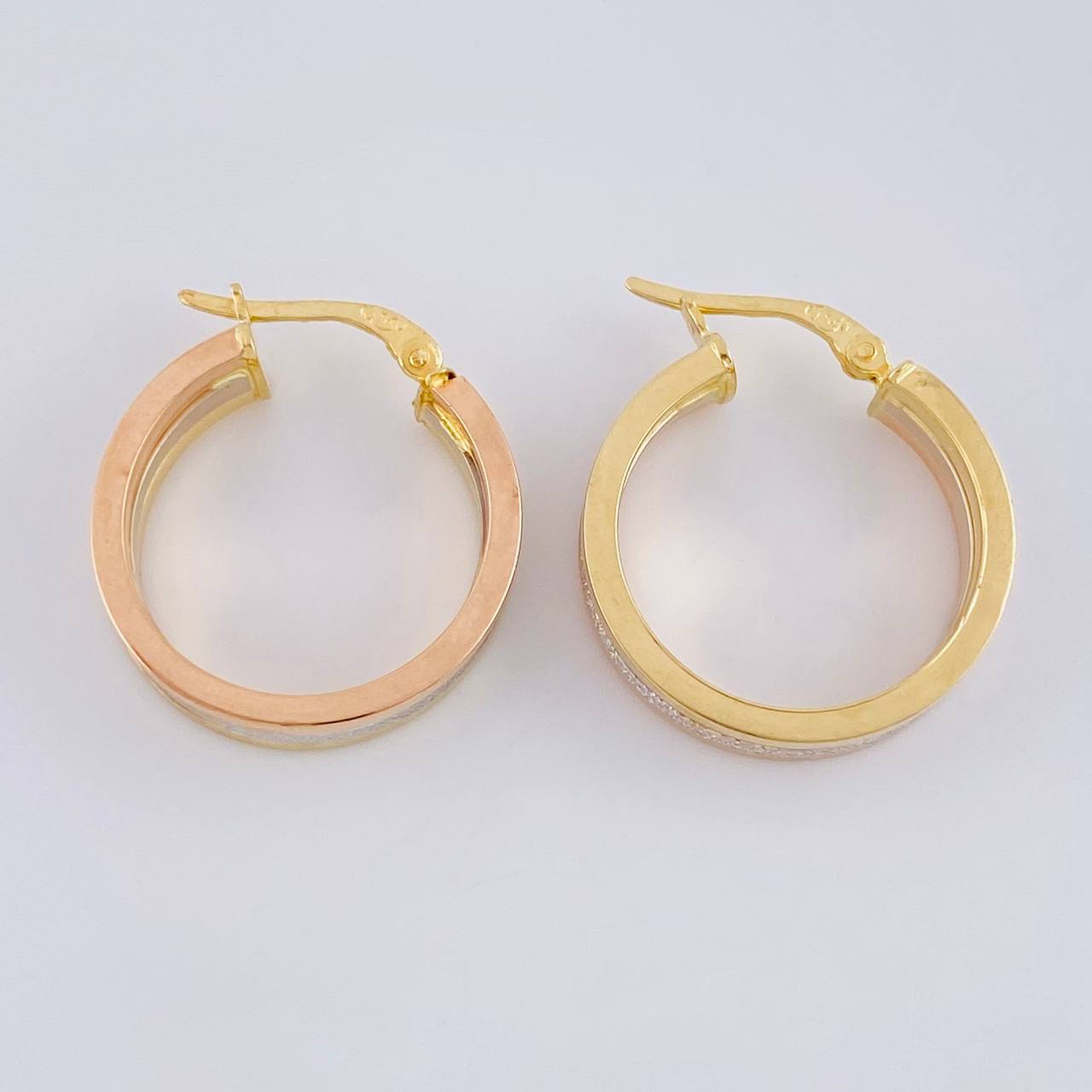 Candongas Adri Lisas 4 g / 1 in Tres Oros 18K