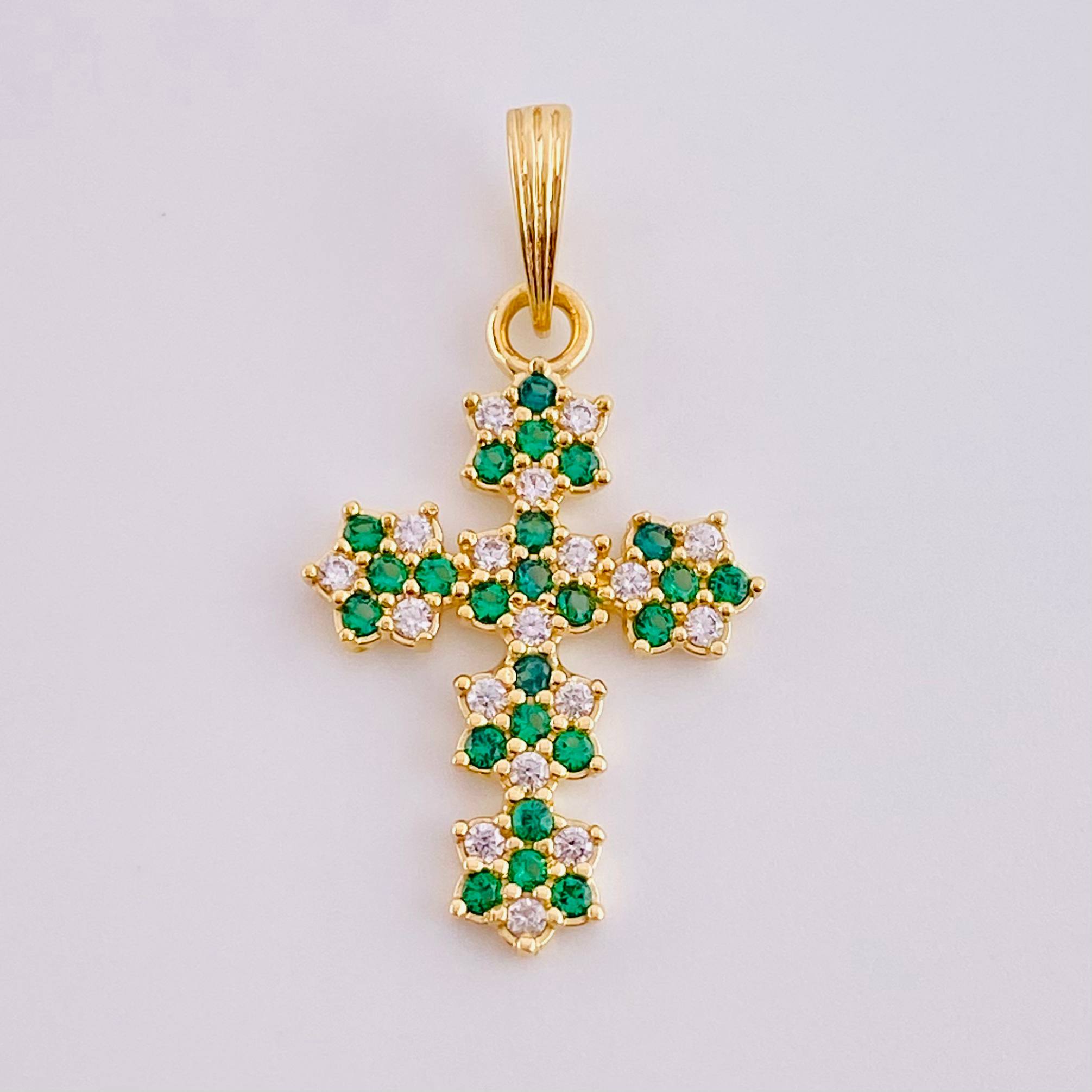 Dije Cruz Florenciana 1.45 g / 1 in Oro Amarillo 18K