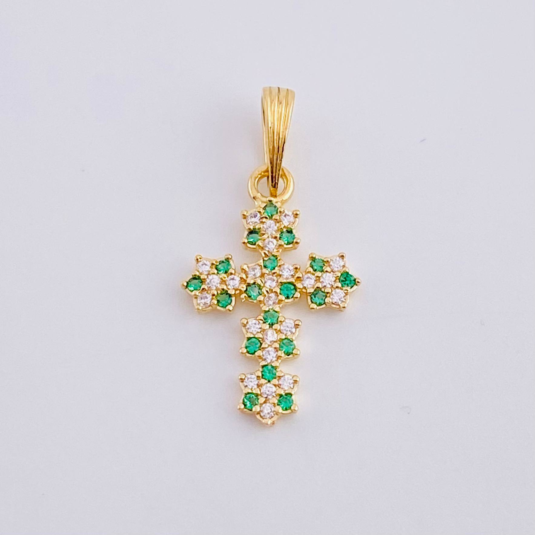 Dije Cruz Florenciana 1 g / 1 in Oro Amarillo 18K