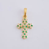 Dije Cruz Florenciana 1 g / 1 in Oro Amarillo 18K