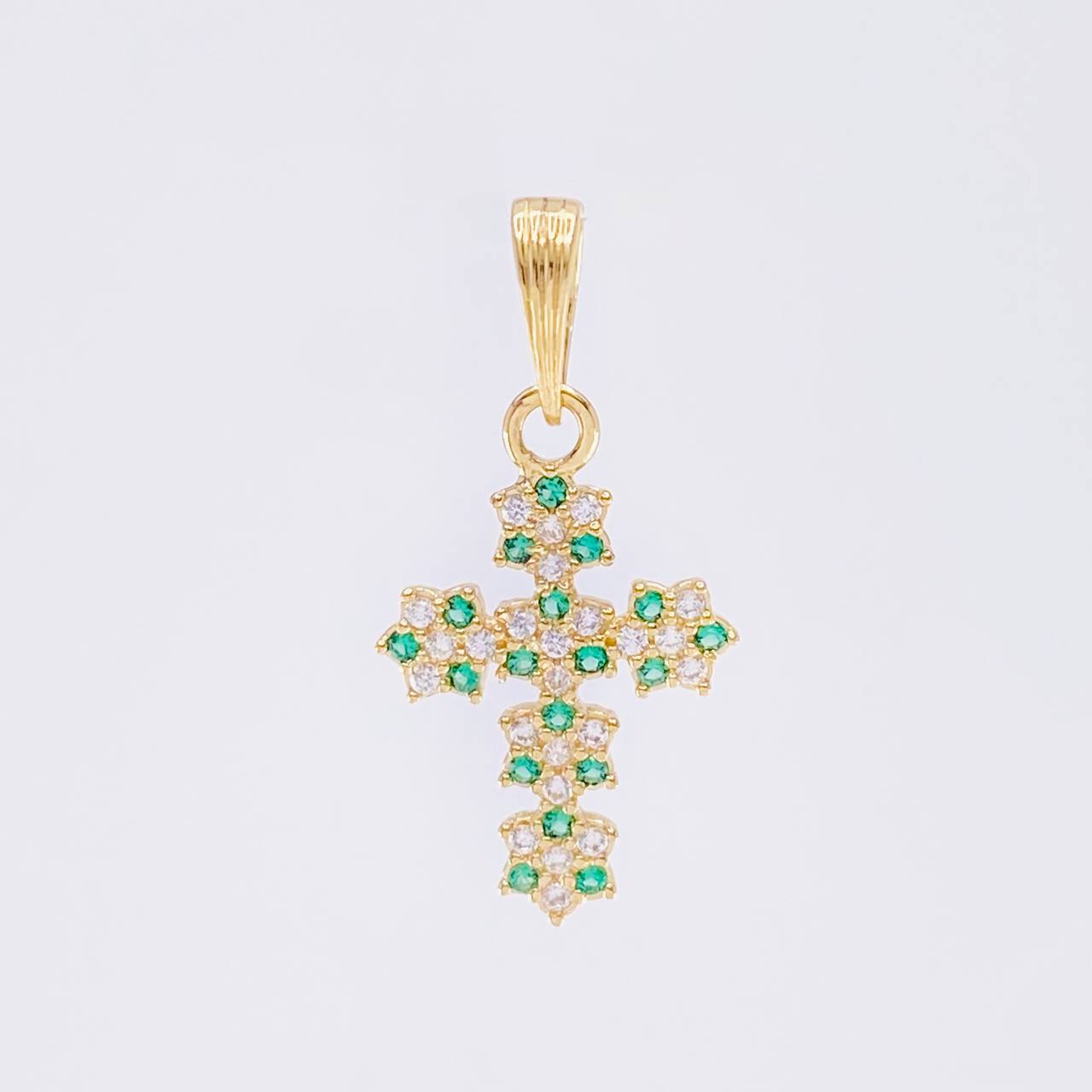 Dije Cruz Florenciana 1 g / 1 in Oro Amarillo 18K