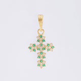 Dije Cruz Florenciana 1 g / 1 in Oro Amarillo 18K