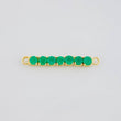 Charm Septem Emeralds 84Pts 1.45 g / 1 1/2 in Yellow Gold 18K