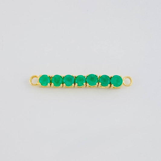 Herraje Septem Esmeraldas 84Pts 1.45 g / 1 1/2 in Oro Amarillo 18K