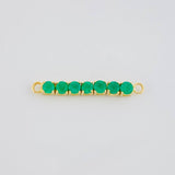 Charm Septem Emeralds 84Pts 1.45 g / 1 1/2 in Yellow Gold 18K