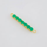 Charm Septem Emeralds 84Pts 1.45 g / 1 1/2 in Yellow Gold 18K