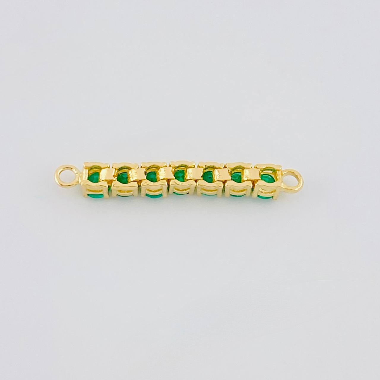 Charm Septem Emeralds 84Pts 1.45 g / 1 1/2 in Yellow Gold 18K