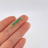 Charm Septem Emeralds 84Pts 1.45 g / 1 1/2 in Yellow Gold 18K